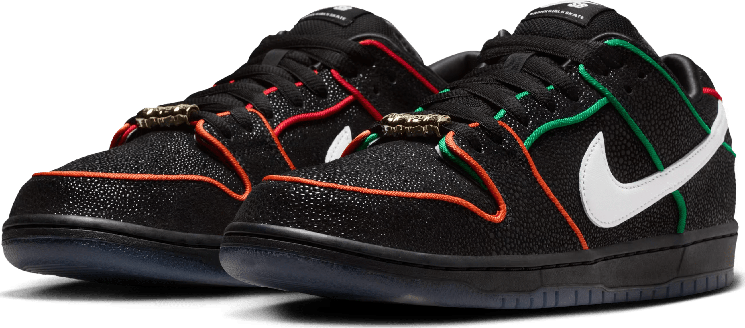Bronx Girls Skate x Nike SB Dunk Low Pro QS "Black Challenge Red"