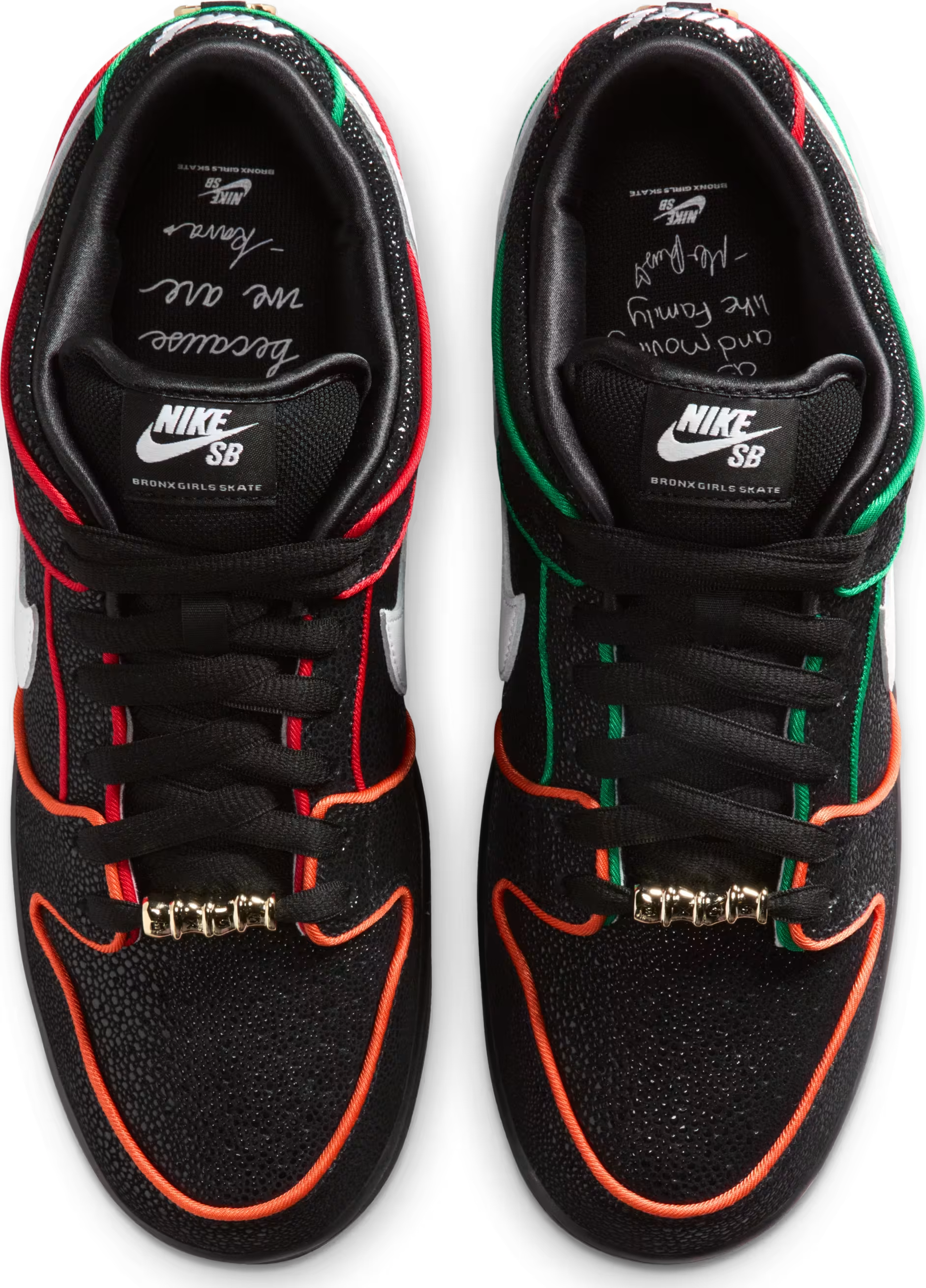 Bronx Girls Skate x Nike SB Dunk Low Pro QS "Black Challenge Red"