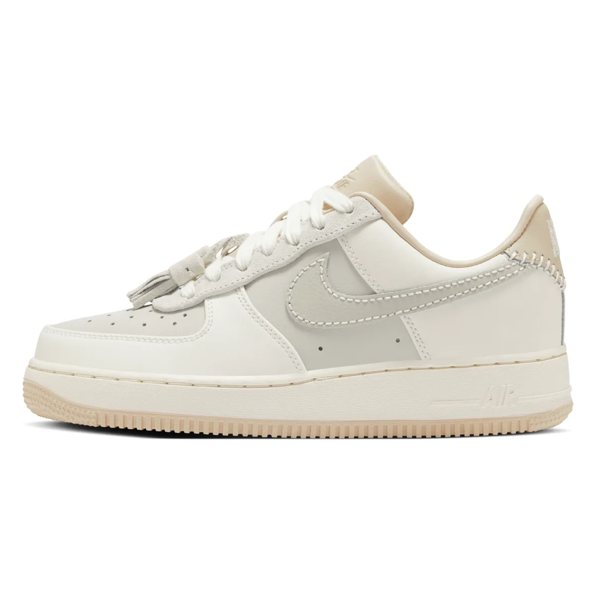 Nike Air Force 1 Low "Light Bone Suede Tassels"
