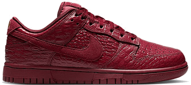 Nike Dunk Low Wmns "Team Red Croc"