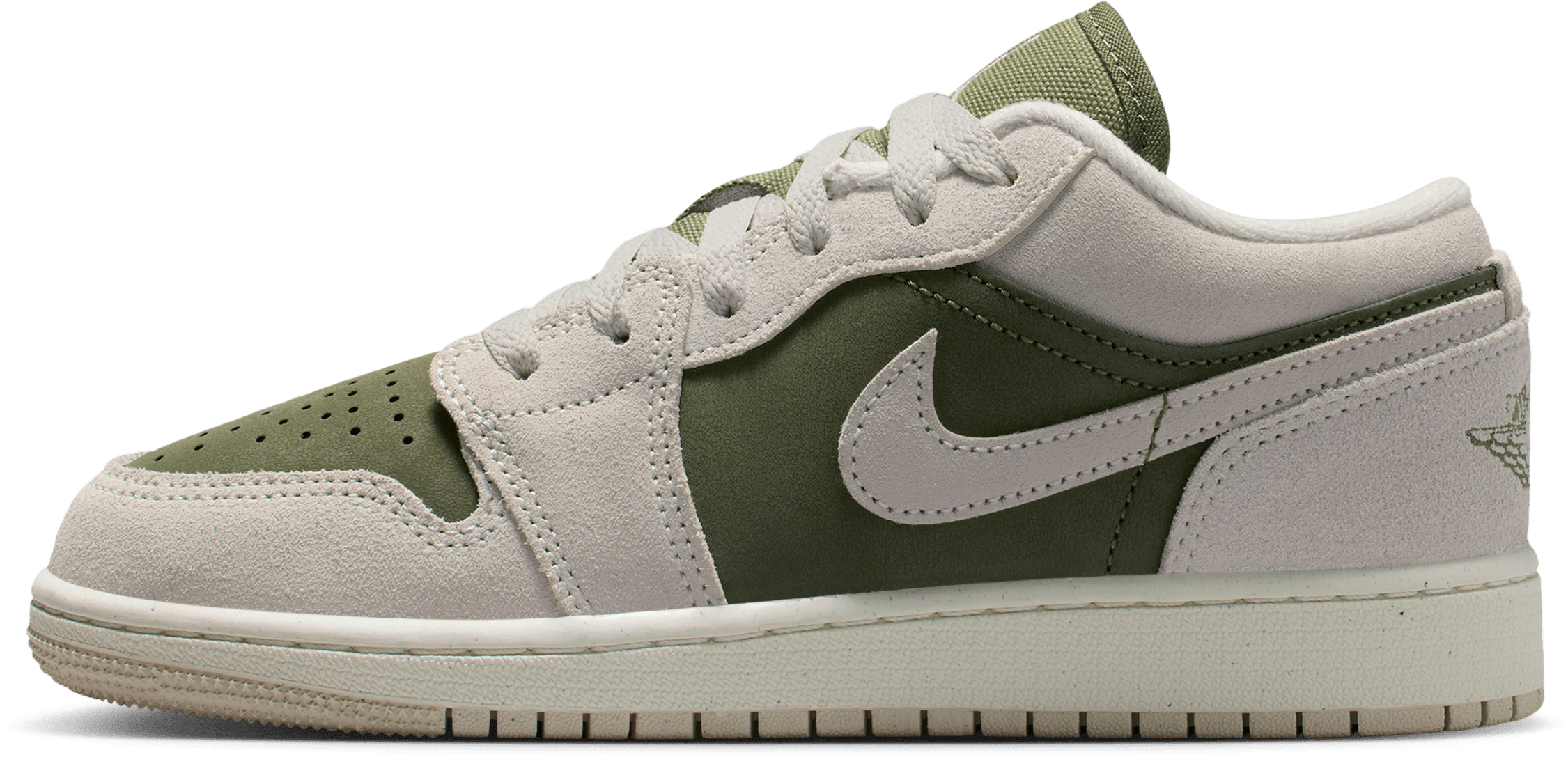 Air Jordan 1 Low SE GS "Medium  Olive Sail"