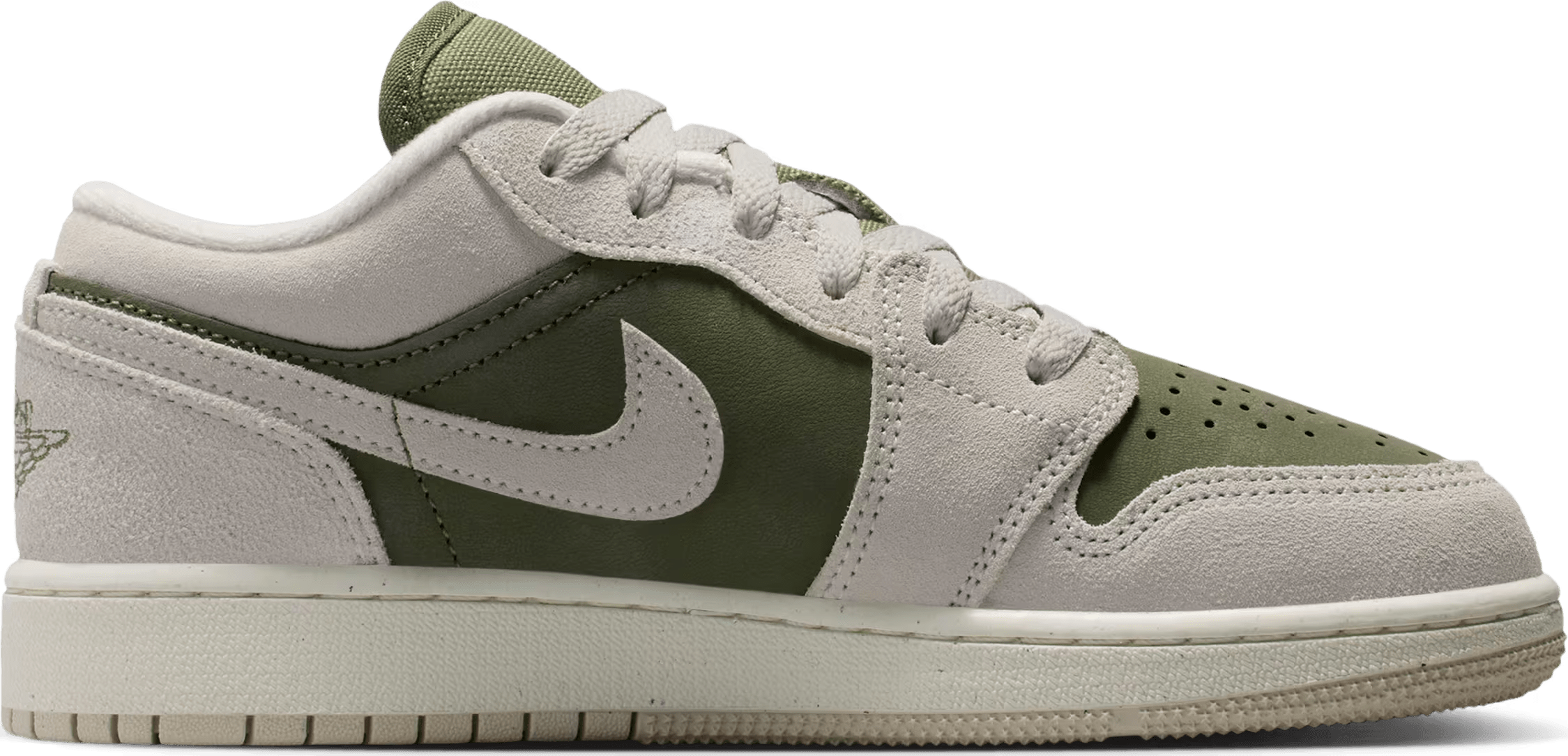 Air Jordan 1 Low SE GS "Medium  Olive Sail"