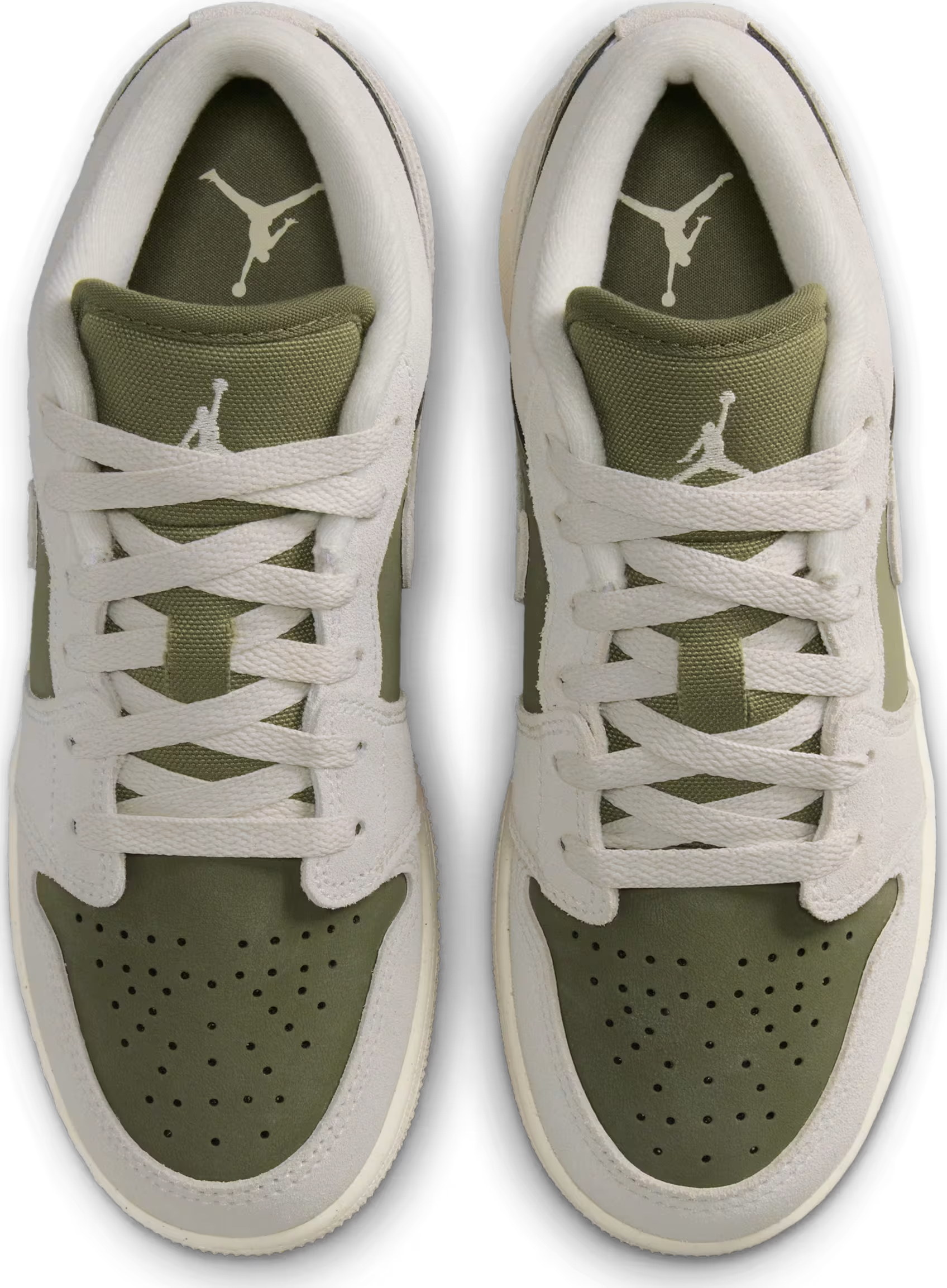Air Jordan 1 Low SE GS "Medium  Olive Sail"