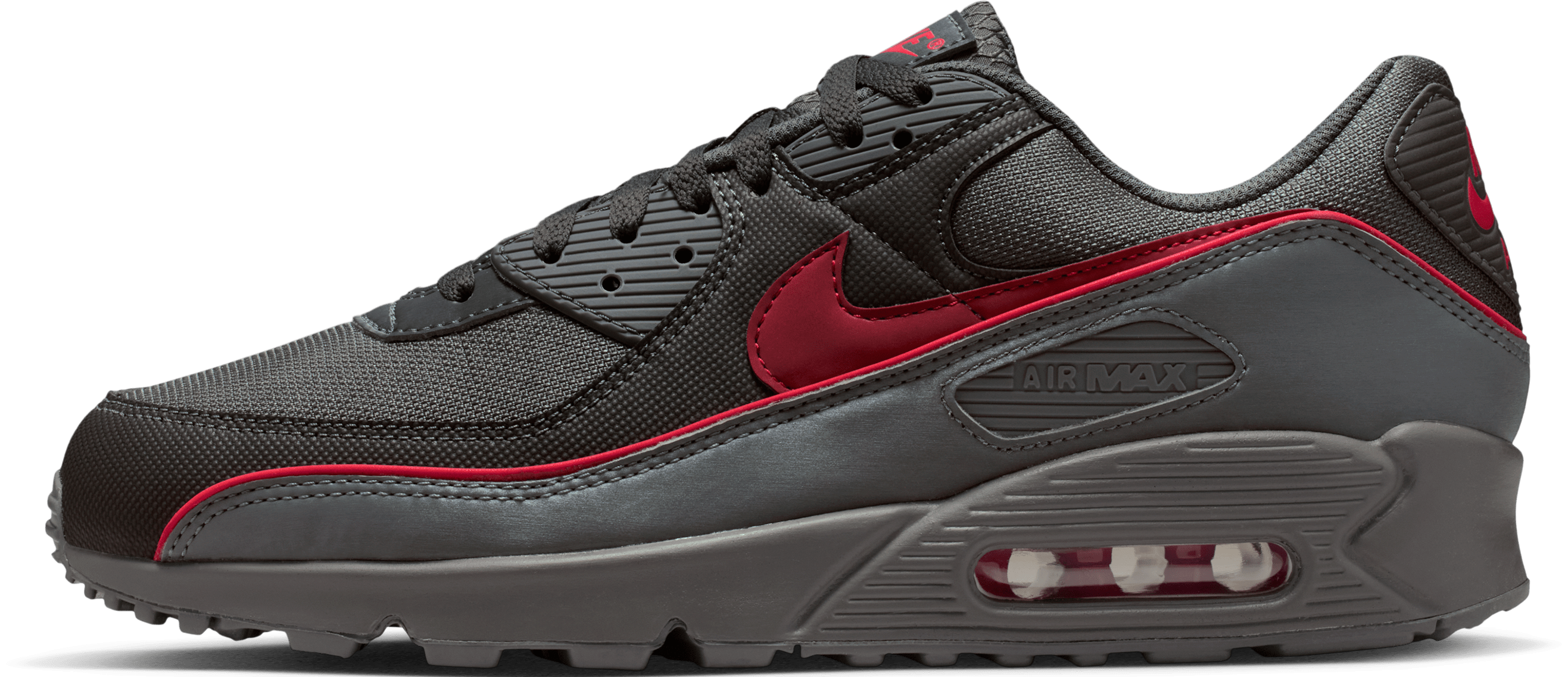 Nike Air Max 90 Premium "Iron Grey University Red"