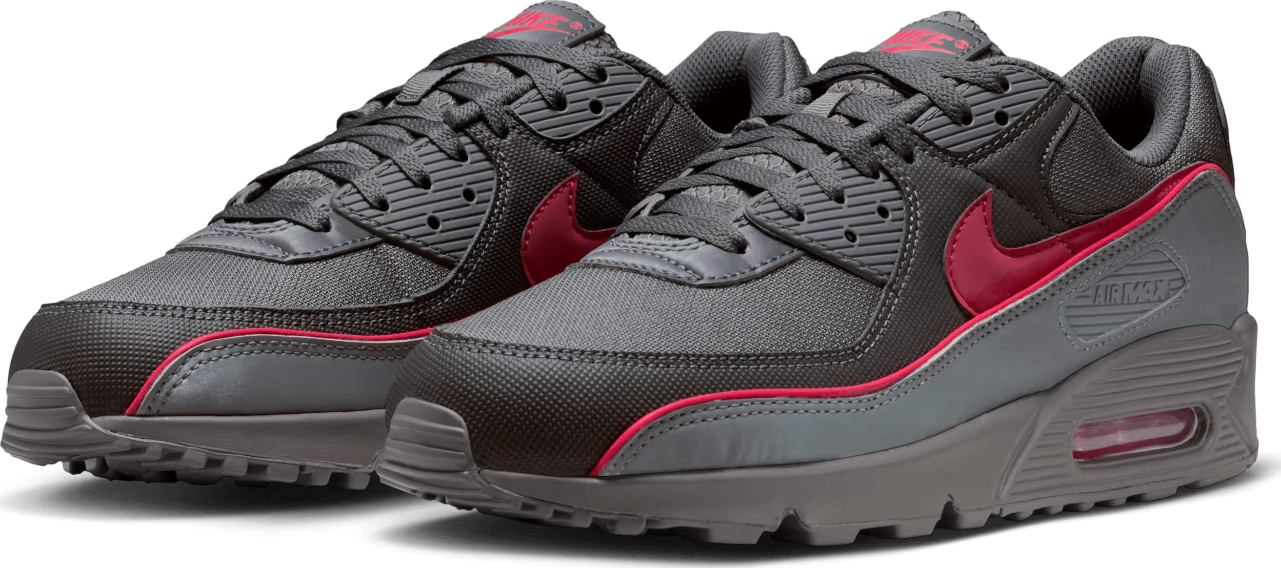Nike Air Max 90 Premium "Iron Grey University Red"
