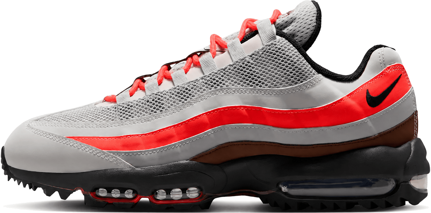 Nike Air Max 95 Golf "Light Silver Bright Crimson"