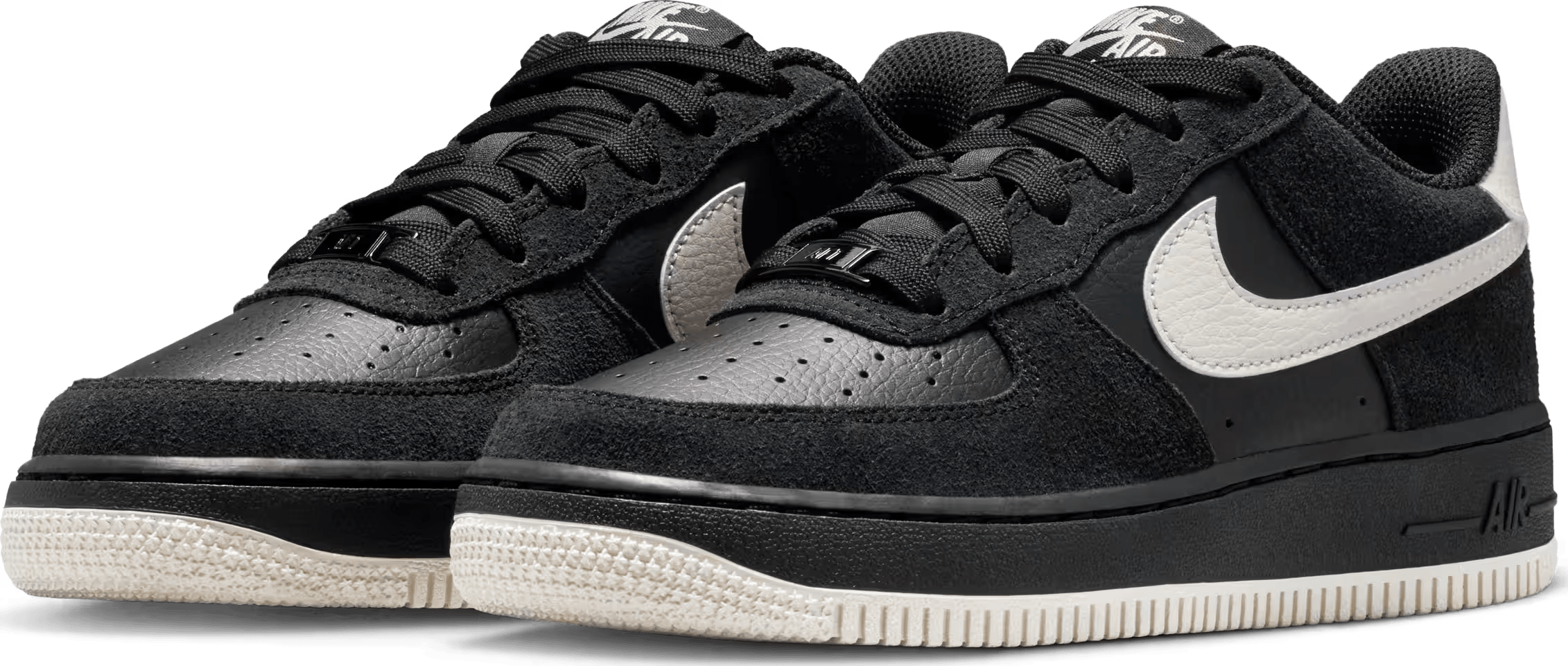 Nike Air Force 1 LV8 2 GS "Black Light Bone"