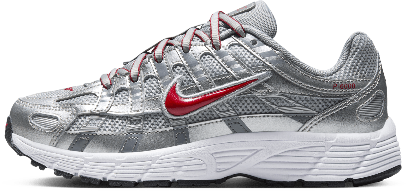 Nike P-6000 GS "Metalic Silver Cool Red"