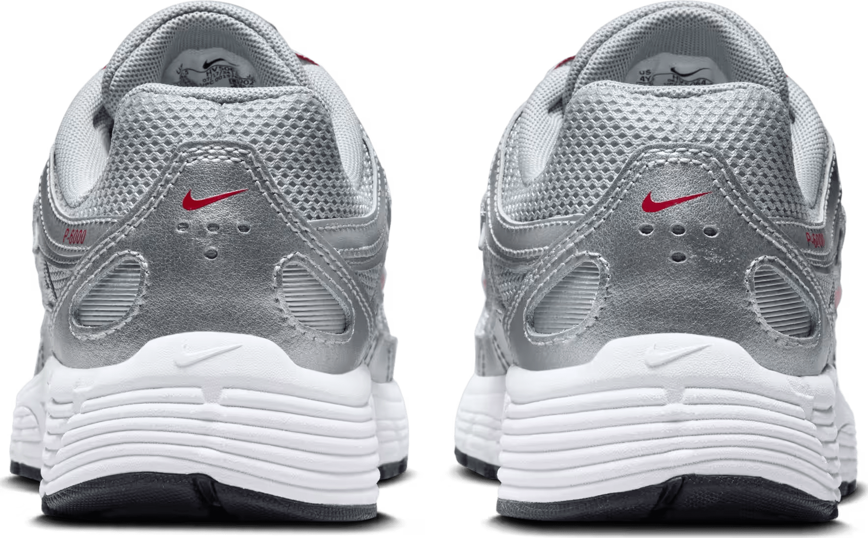 Nike P-6000 GS "Metalic Silver Cool Red"