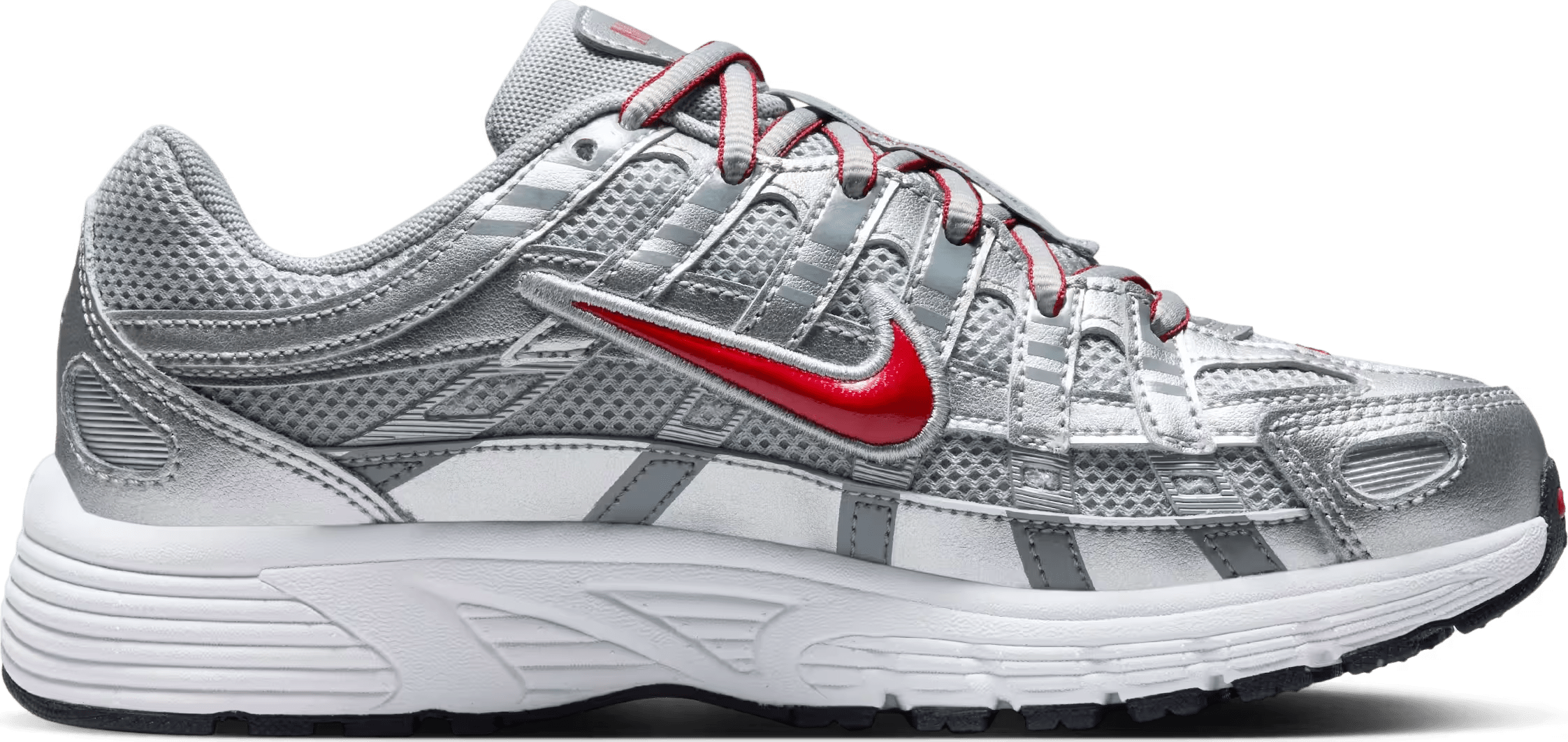 Nike P-6000 GS "Metalic Silver Cool Red"
