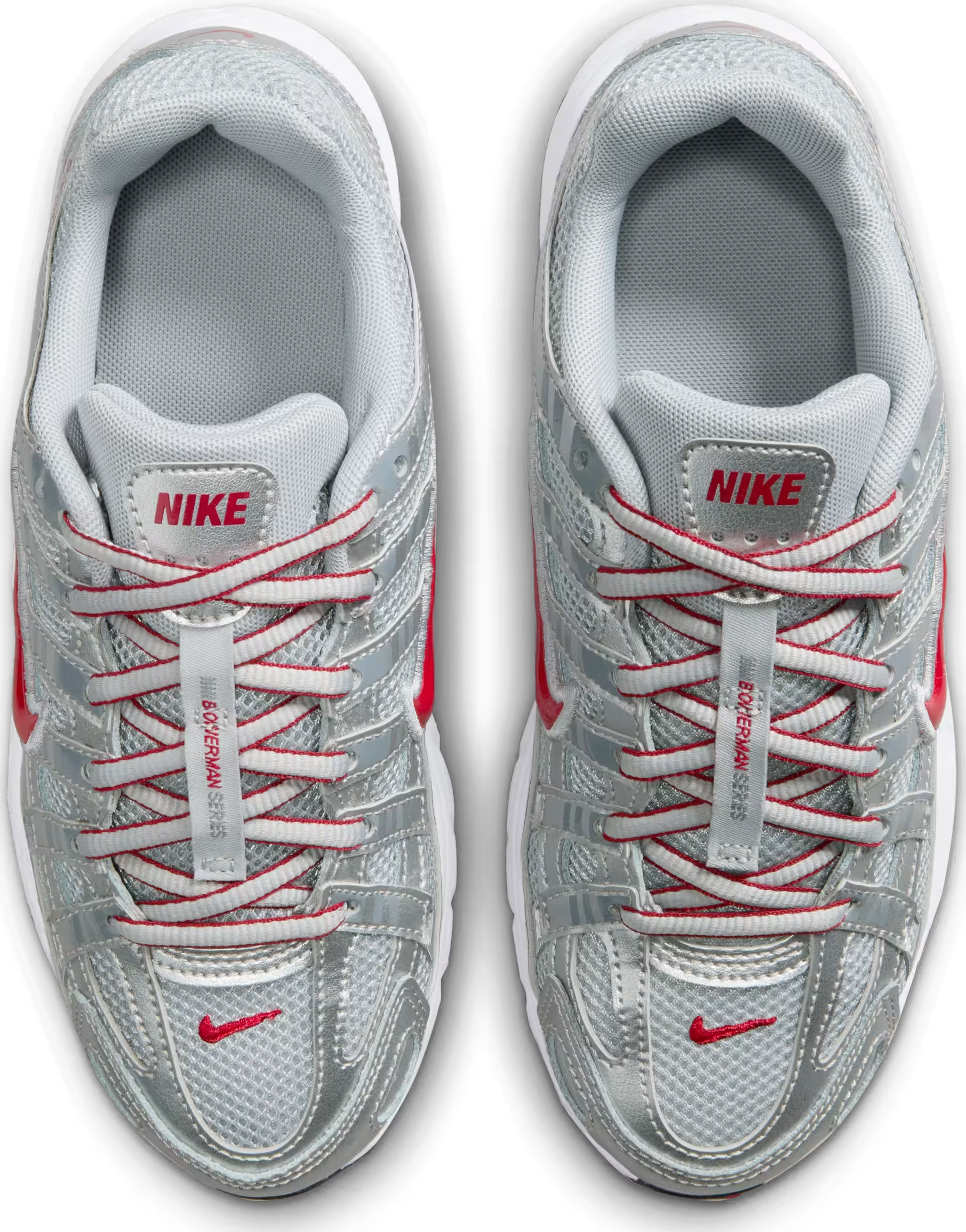 Nike P-6000 GS "Metalic Silver Cool Red"