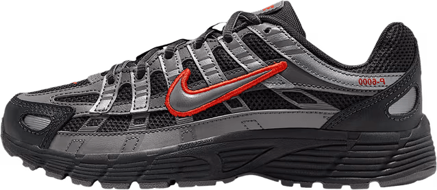 Nike P-6000 Anthracite Picante Red Metallic Cool Grey (GS)