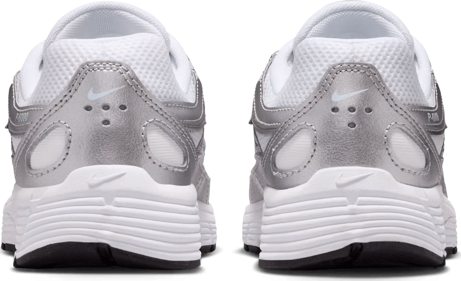 Nike P-6000 White Metallic Silver (GS)