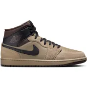 Air Jordan 1 Mid "Khaki Baroque Brown"