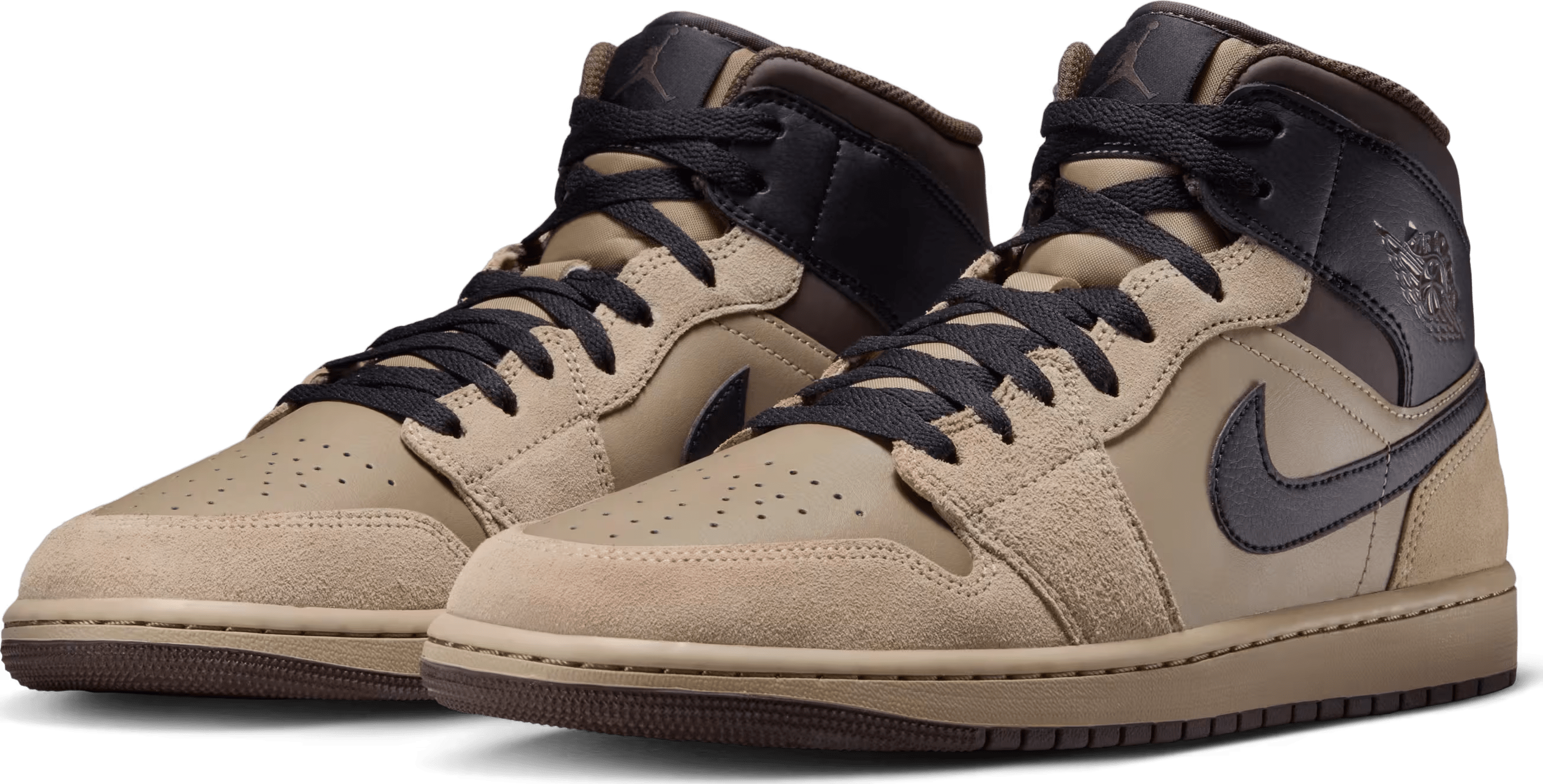 Air Jordan 1 Mid "Khaki Baroque Brown"