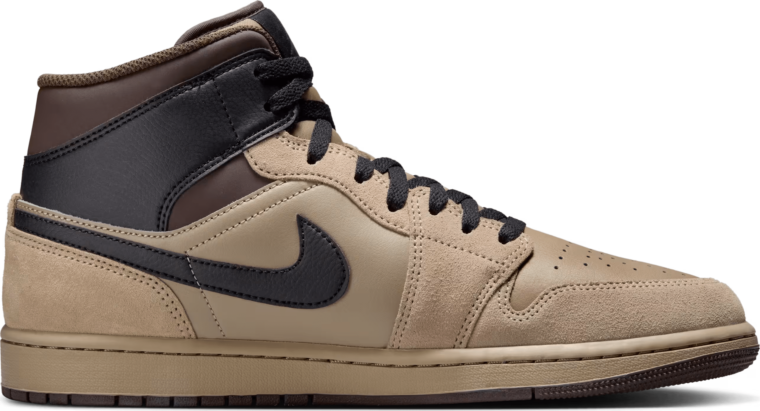 Air Jordan 1 Mid "Khaki Baroque Brown"