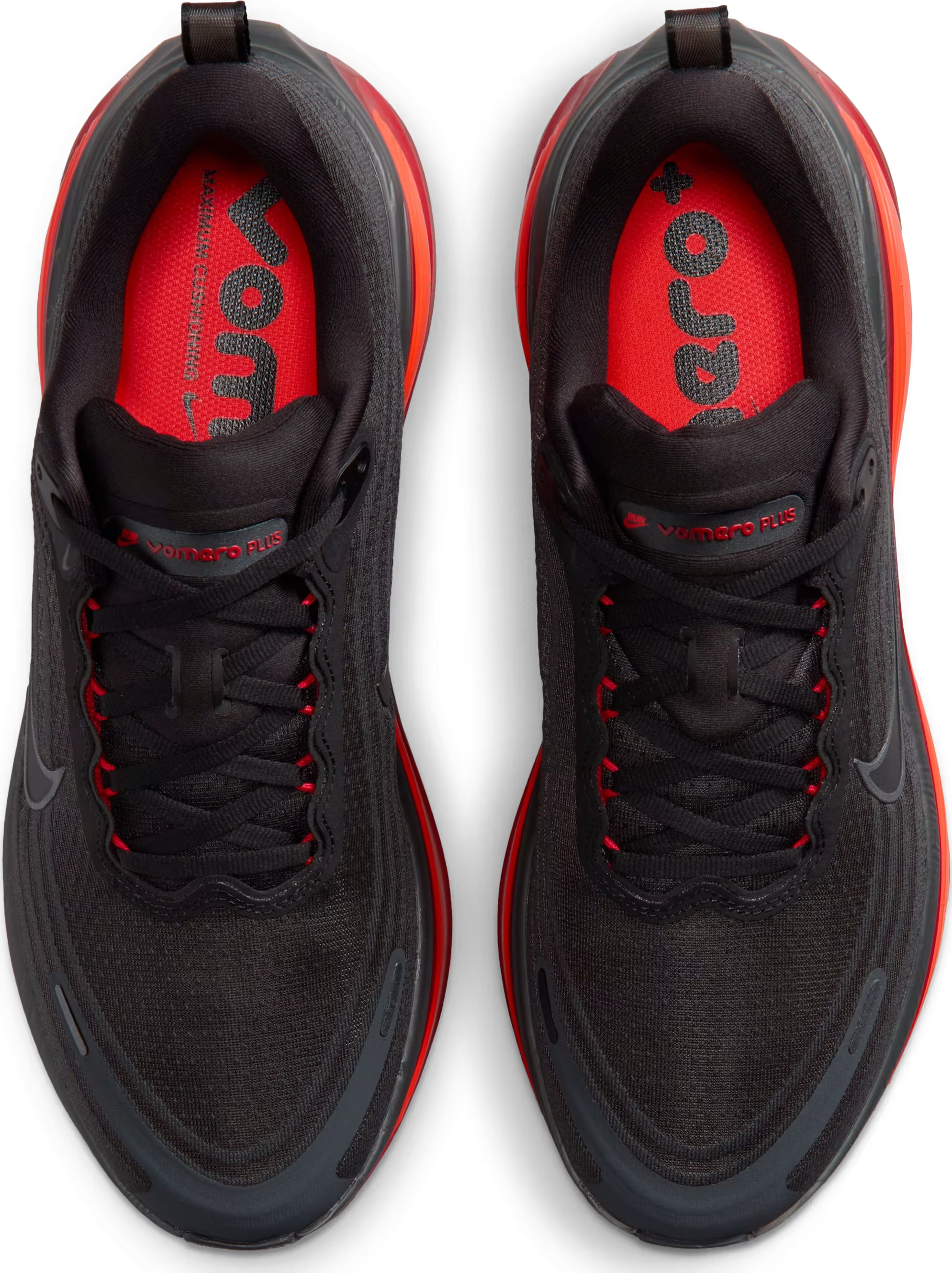 Nike Vomero Plus "Black Bright Crimson"