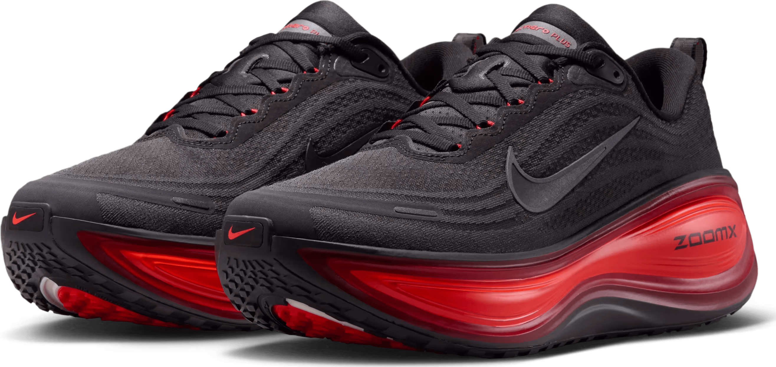 Nike Vomero Plus "Black Bright Crimson"