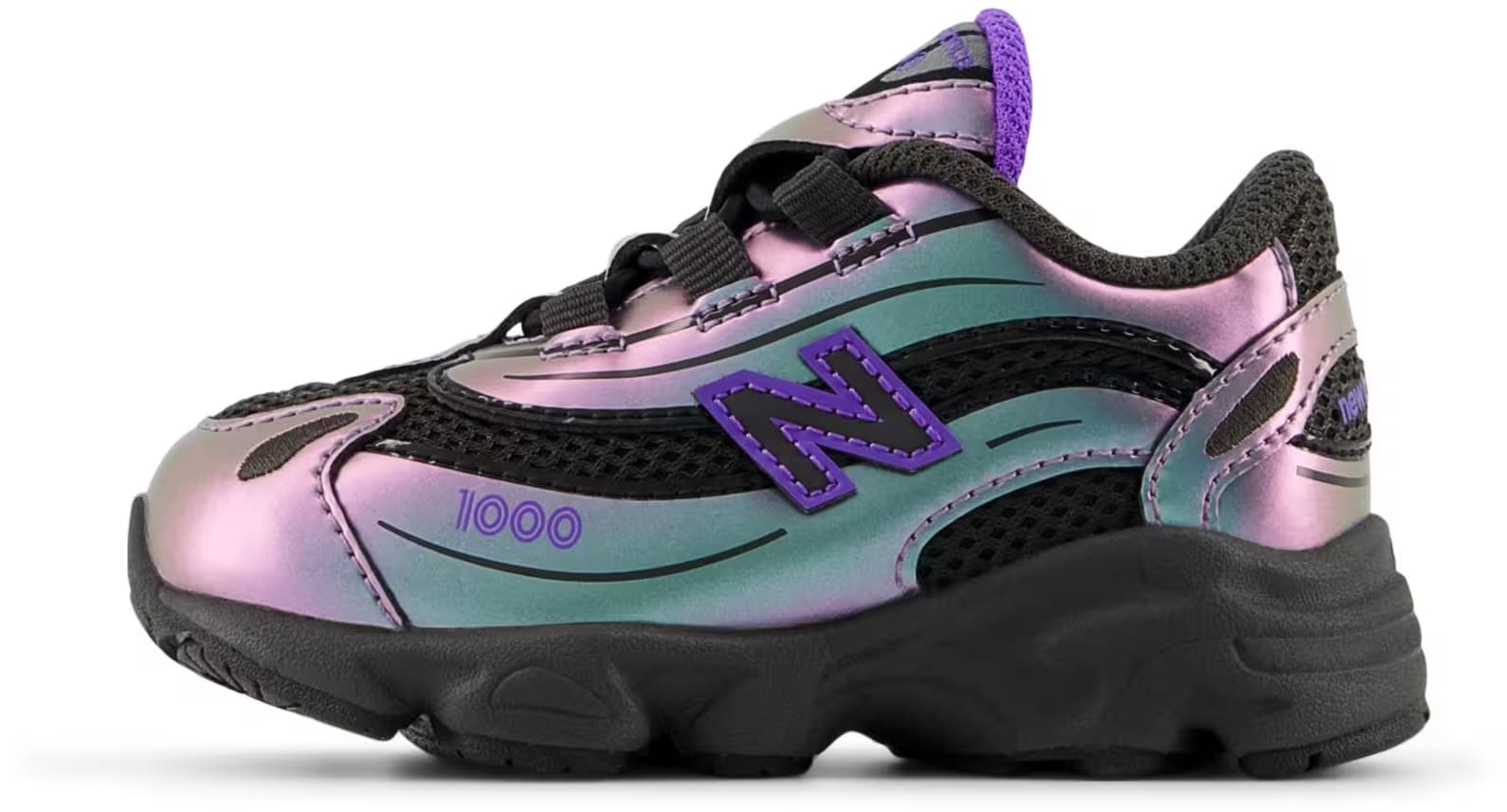 New Balance 1000 Bungee Lace TD "Faded Black Electric Indigo"