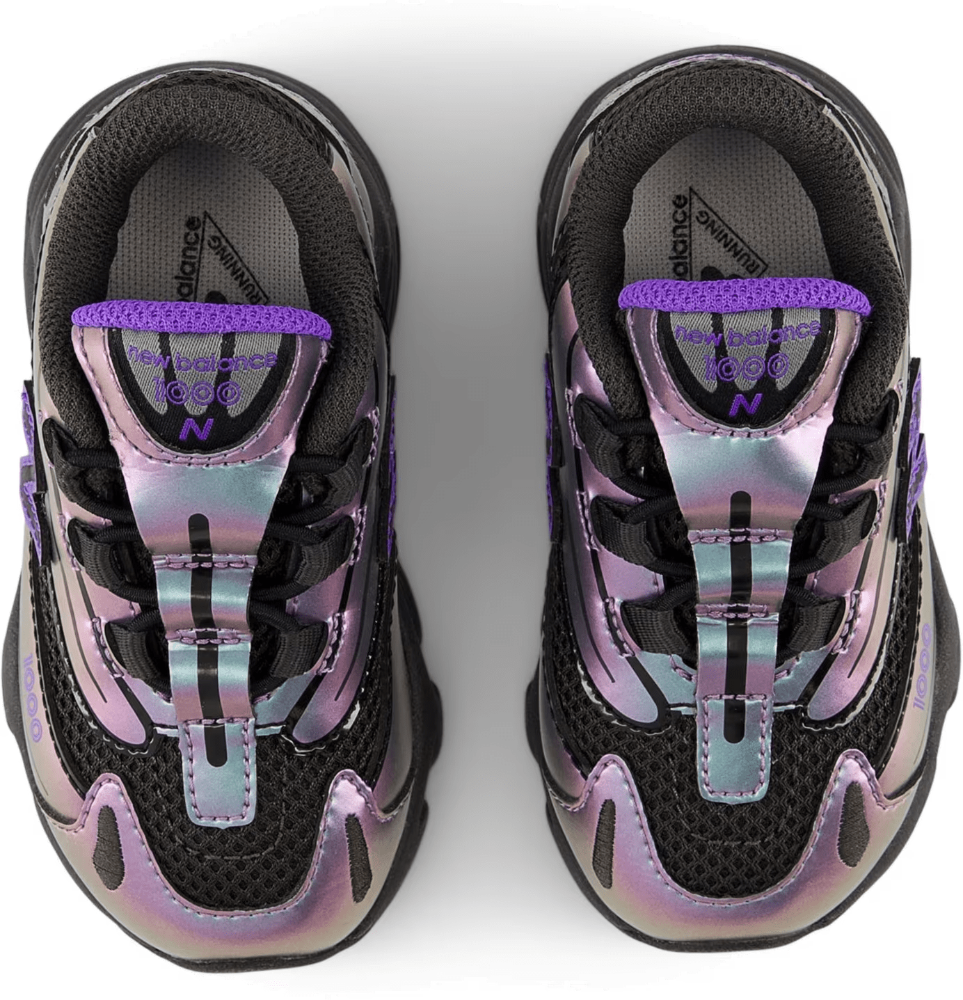 New Balance 1000 Bungee Lace TD "Faded Black Electric Indigo"