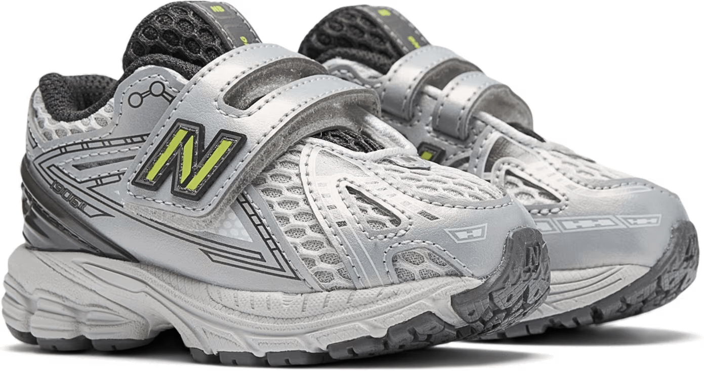 New Balance 1906 Hook & Loop TD "Light Silver Metallic Alkaline Green"