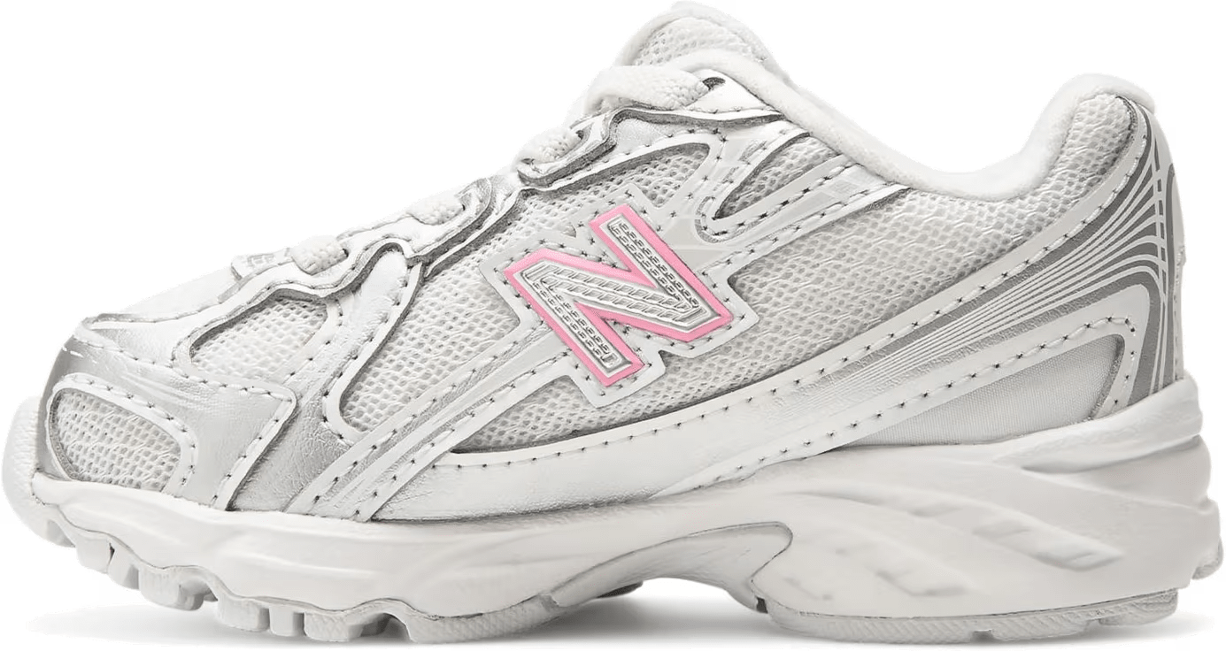 New Balance 740 Bungee Lace TD "Silver Metallic Signal Pink"