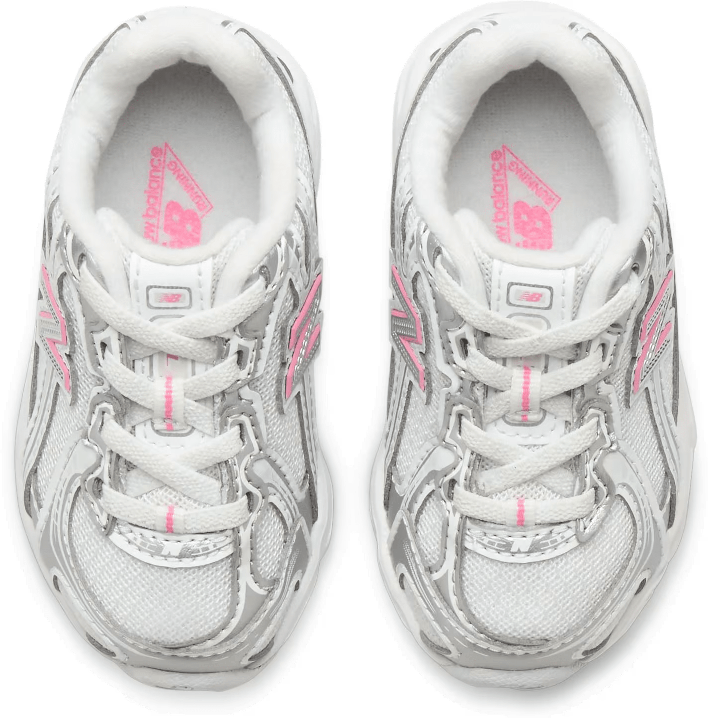 New Balance 740 Bungee Lace TD "Silver Metallic Signal Pink"