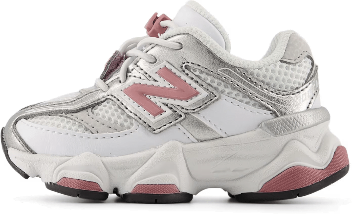 New Balance 9060 Bungee Lace White Rosewood Silver (TD)