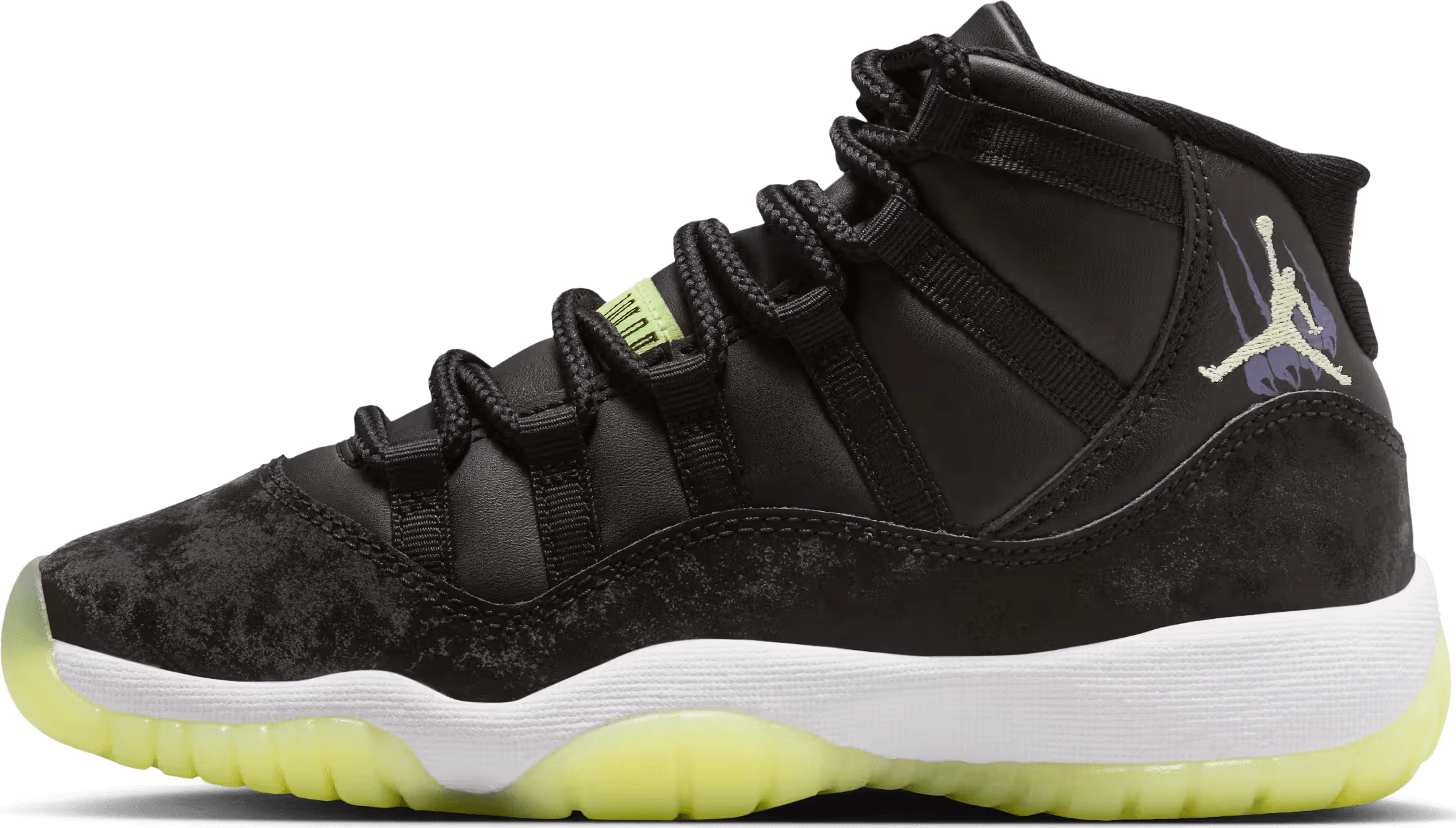 Jordan 11 Retro Black Barely Volt (GS)