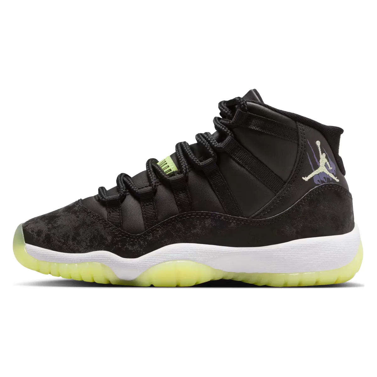 Jordan 11 Retro Black Barely Volt (GS)