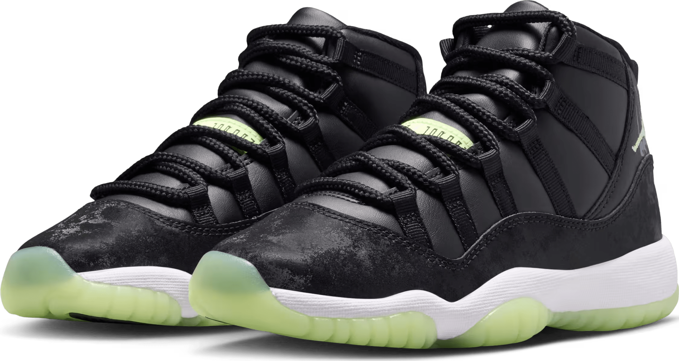Jordan 11 Retro Black Barely Volt (GS)