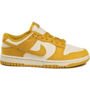 Nike Dunk Low Dark Sulfur Gold Mini Swoosh (Women's)