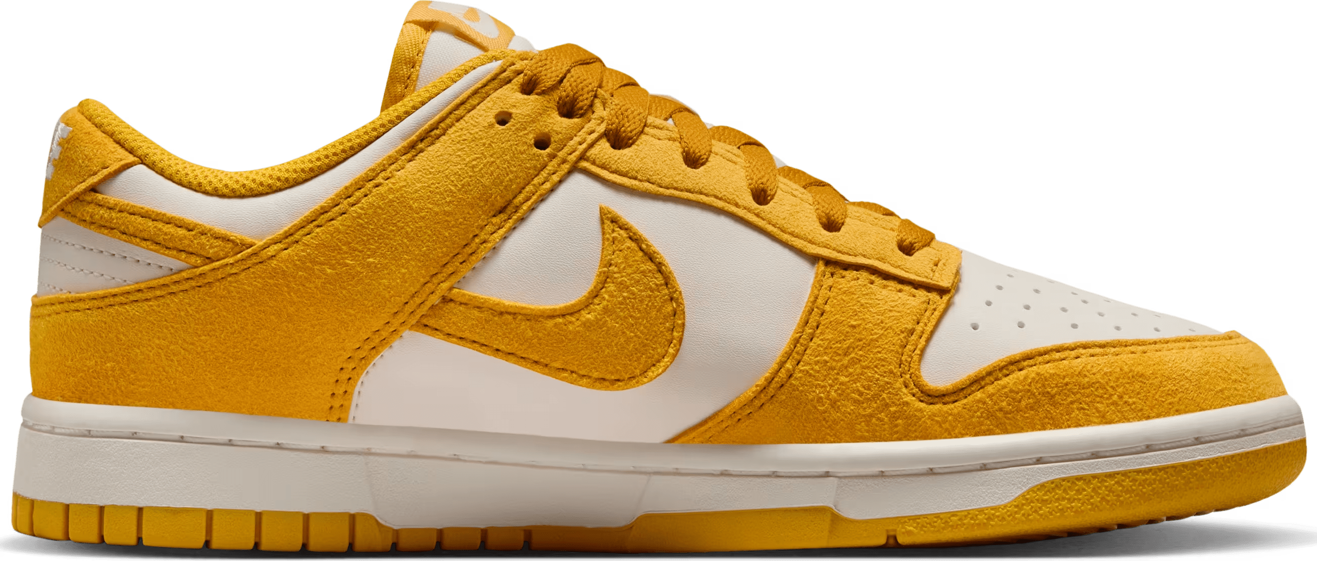 Nike Dunk Low Dark Sulfur Gold Mini Swoosh