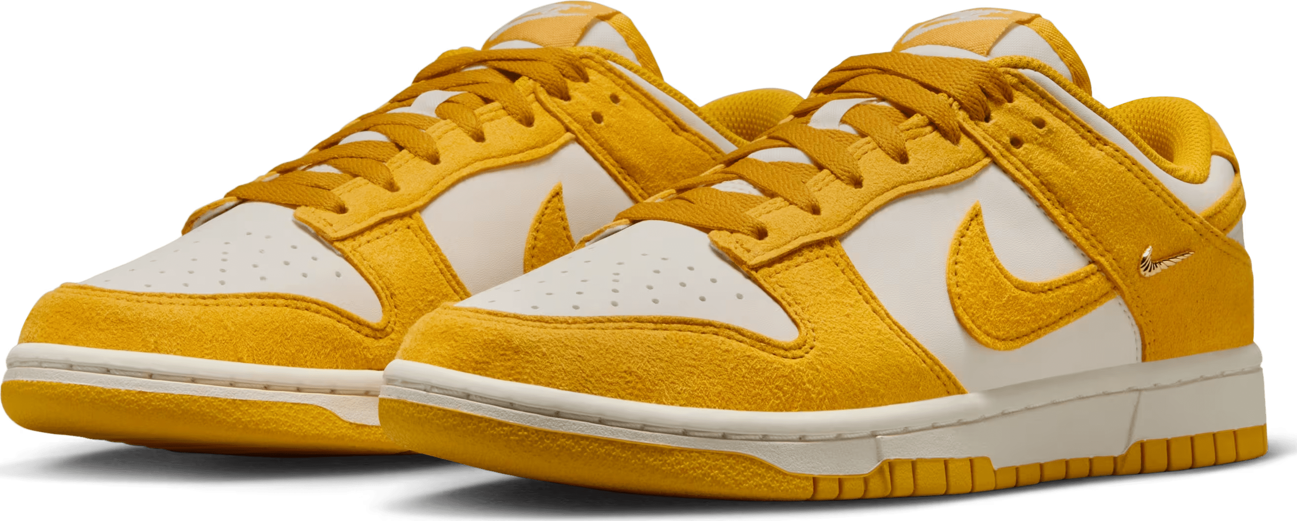 Nike Dunk Low Dark Sulfur Gold Mini Swoosh