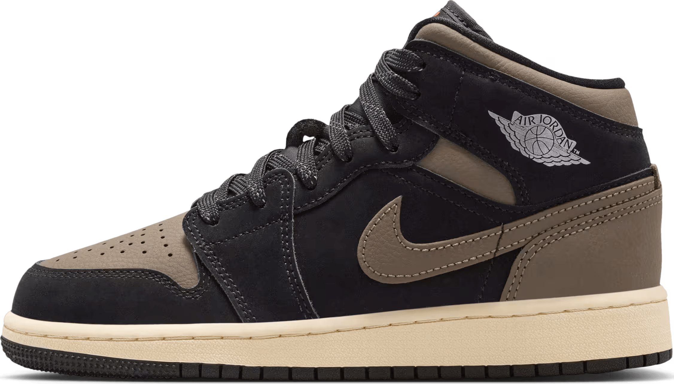 Air Jordan 1 Mid SE GS "Black Olive Grey"