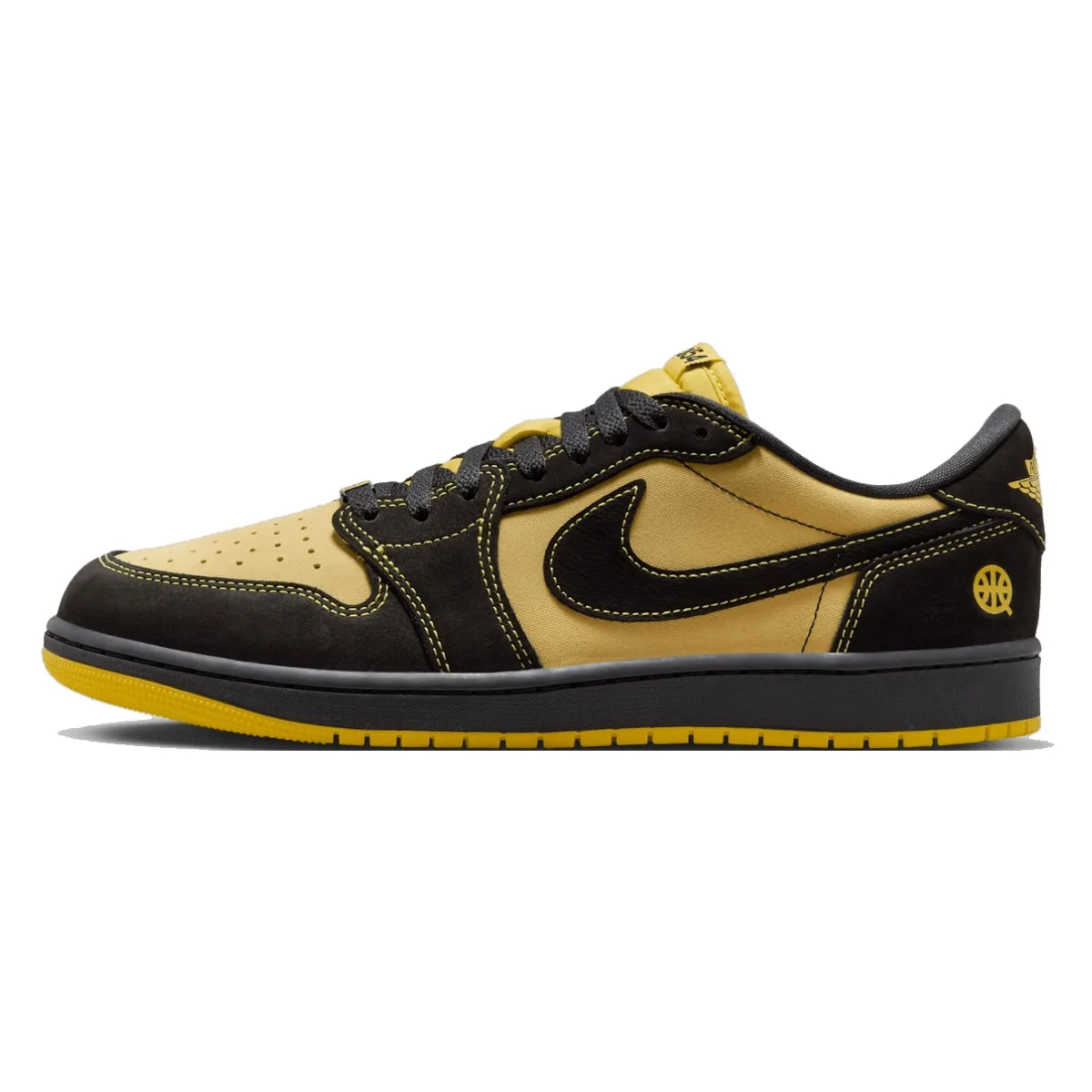 Quai 54 x Air Jordan 1 Low Retro "Black Tour Yellow"