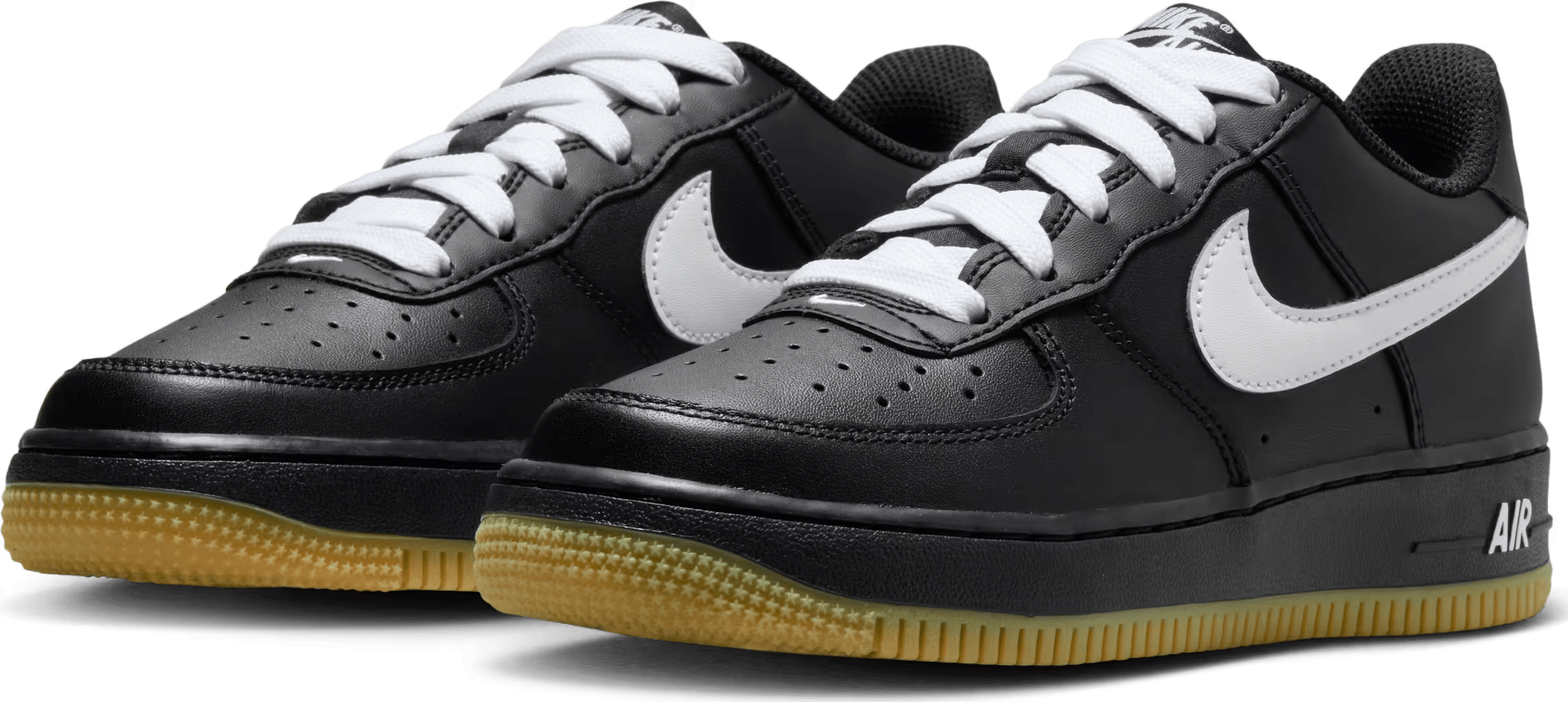 Nike Air Force 1 Low GS "Black White Gum"