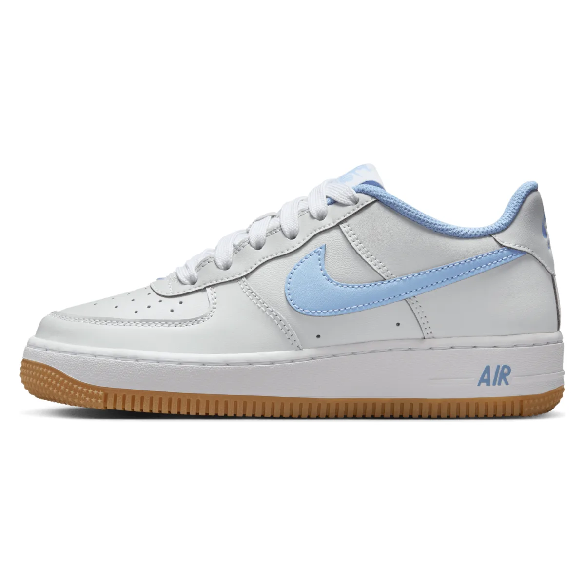 Nike Air Force 1 Low LV8 Photon Dust White Gum Medium Brown Psychic Blue (GS)
