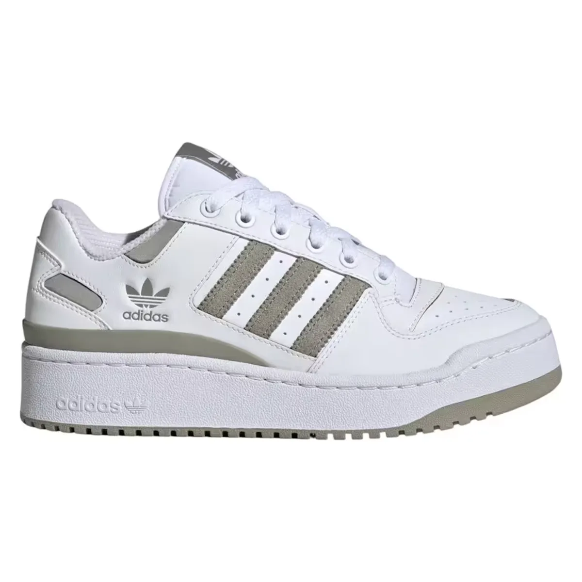 adidas Forum Bold Stripes Cloud White Silver Pebble (Women's)