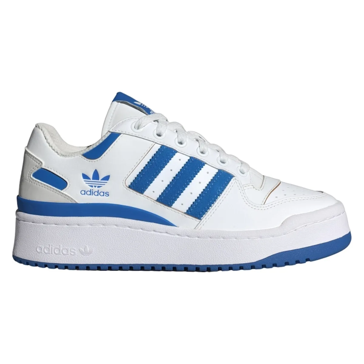 adidas Forum Bold Stripes Cloud White Blue Bird Grey (Women's)