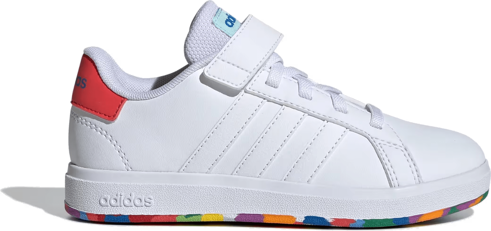 adidas Grand Court 2.0 Cloud White Bright Red (GS)