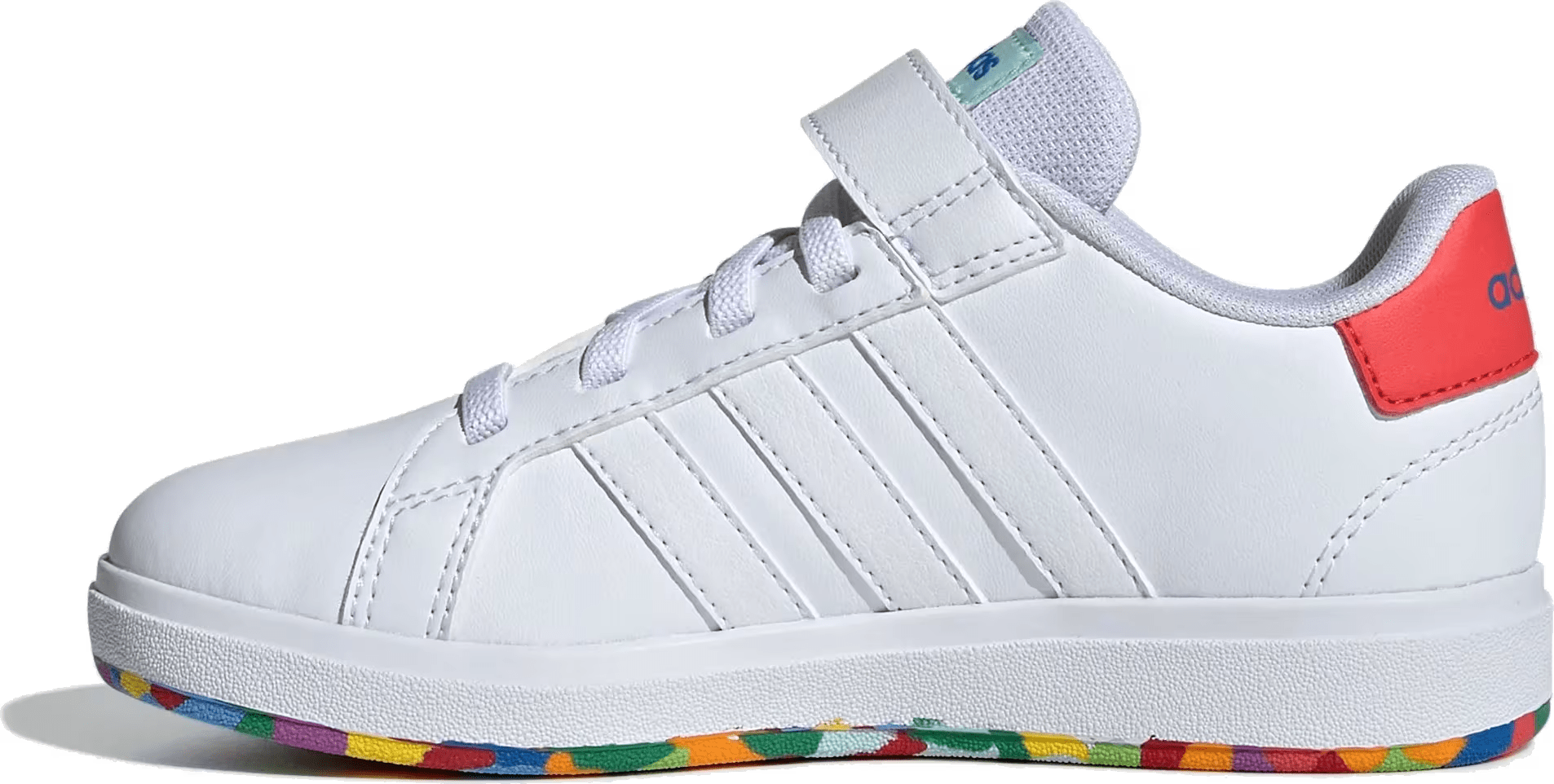 adidas Grand Court 2.0 Cloud White Bright Red (GS)