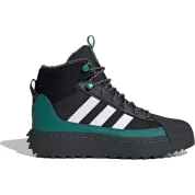 adidas Superstar Winter Trek Core Black Cloud White Active Green (GS)
