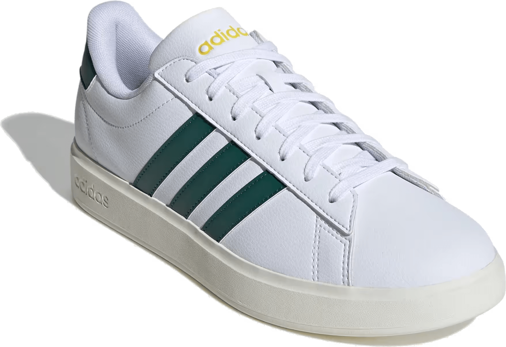 adidas Grand Court Cloud White Collegiate Green Utility Yellow