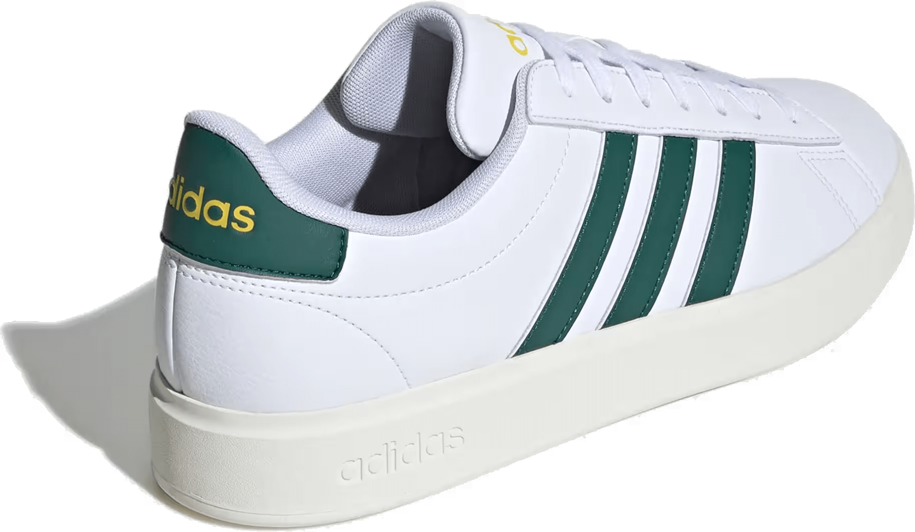 adidas Grand Court Cloud White Collegiate Green Utility Yellow