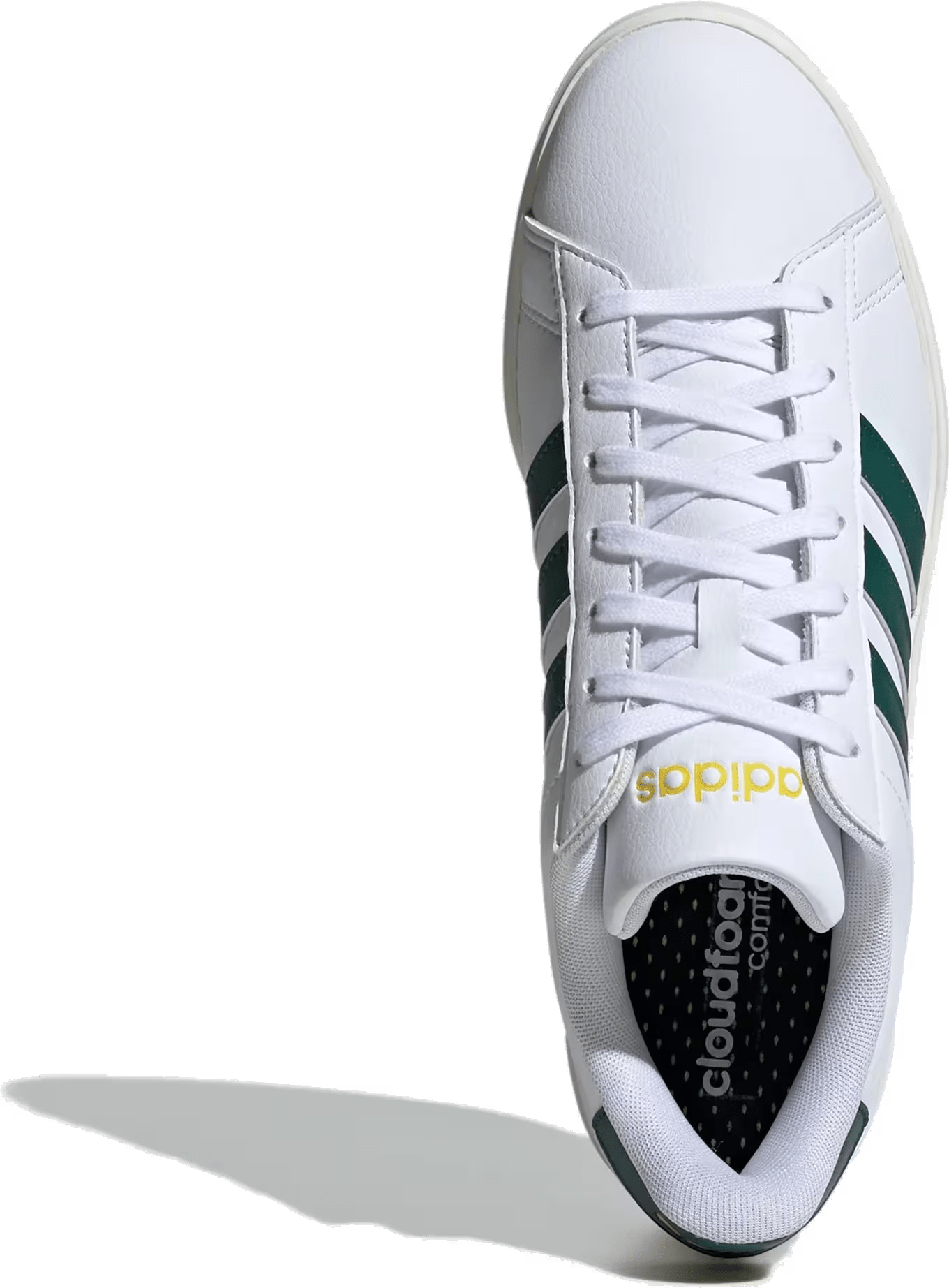 adidas Grand Court Cloud White Collegiate Green Utility Yellow
