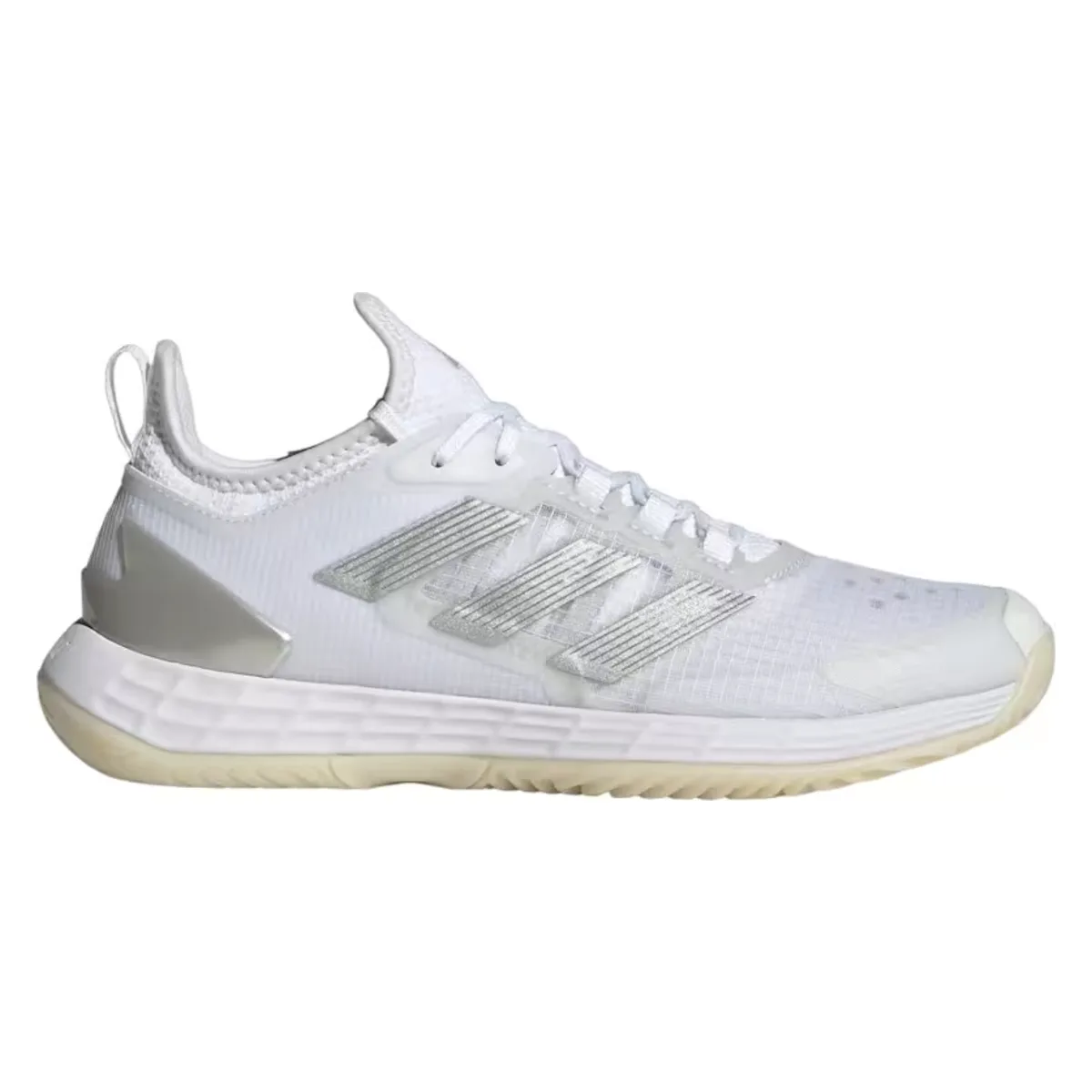 adidas Adizero Ubersonic 4.1 Cloud White Silver Metallic Grey (Women's)
