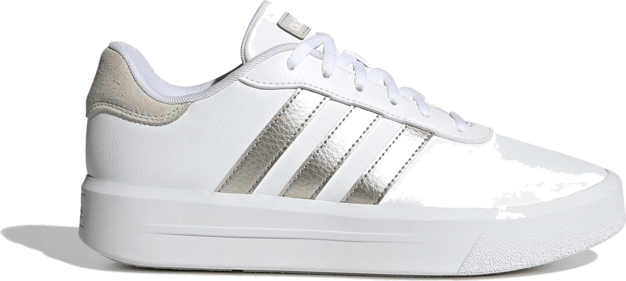 adidas Court Platform Cloud White Champagne Met. Alumina (Women's)