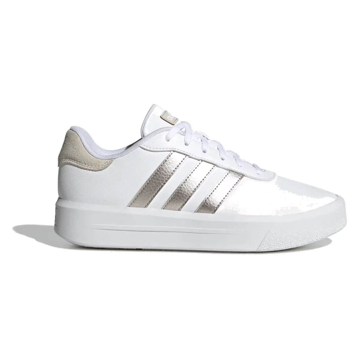 adidas Court Platform Cloud White Champagne Met. Alumina (Women's)