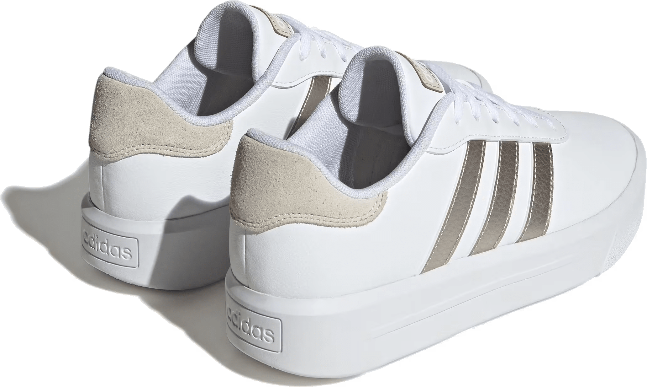 adidas Court Platform Cloud White Champagne Met. Alumina (Women's)